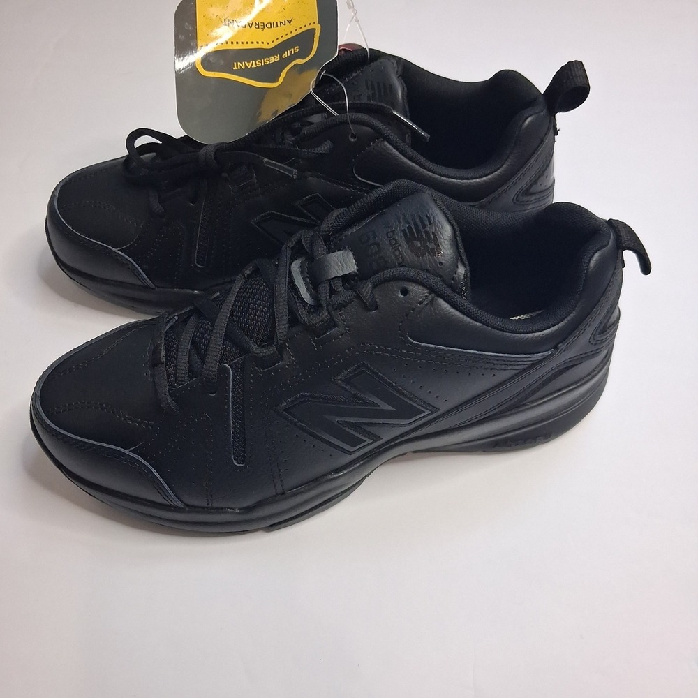 New Balance 608v5 Mens 7 Womens 8.5 Wide Black Slip Resistant Shoes WX608AB5 - Picture 3 of 12